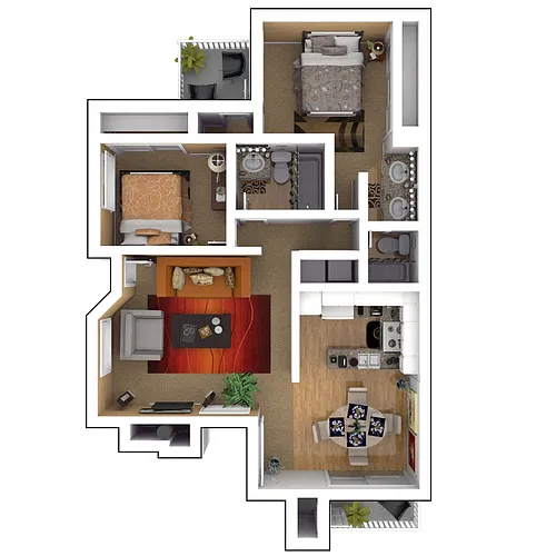 Floor plan Residence 3 Upgraded