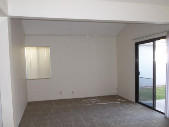 Living room with patio access