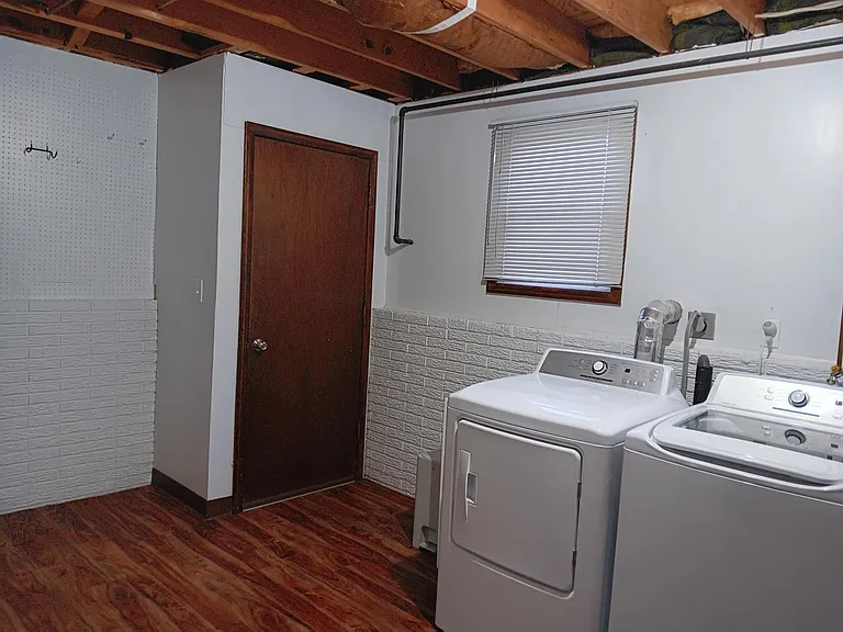 Large laundry with garage access.