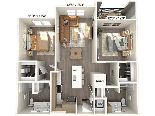 Floor plan B3a-Finish2-1103
