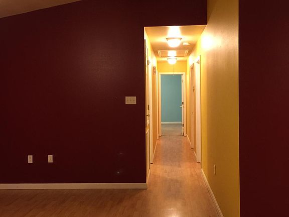 Living room to hallway - no yellow in hallway, now neutral b