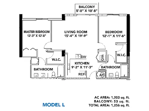 Floor plan Model L