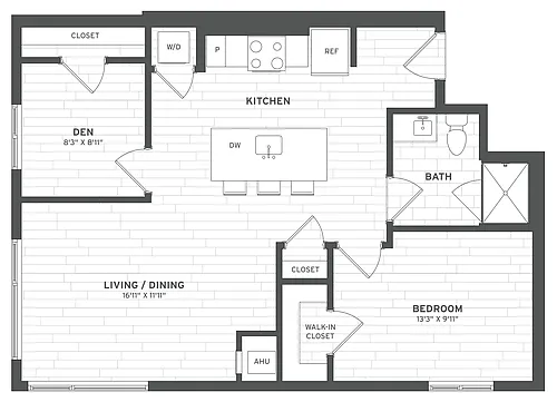 Floor plan B3 Den