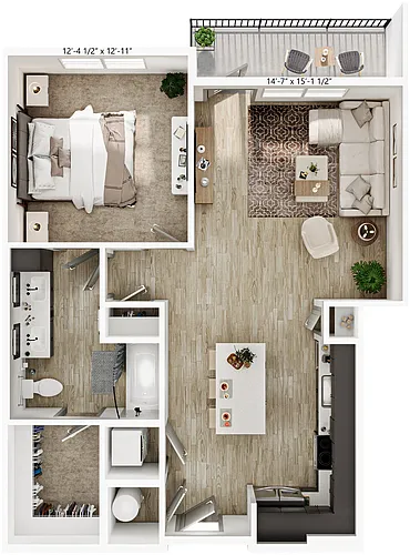 Floor plan A1A