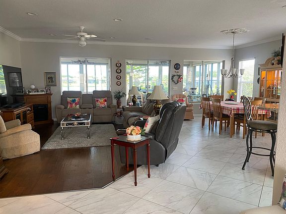 Living room and dining area
