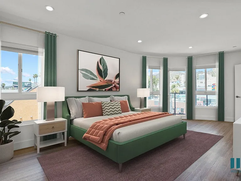 Spacious Bedroom with Lots of Windows and Natural Light