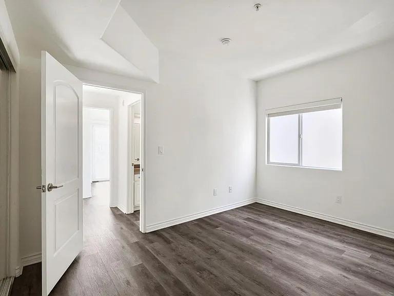 Bedroom with Closet and Vinyl New Vinyl Flooring