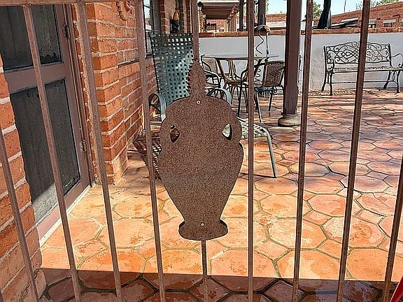 Handmade iron entry gate