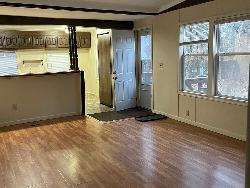Living room looking toward kitchen