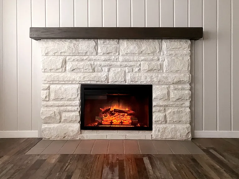 Living Room w/Electric Fireplace