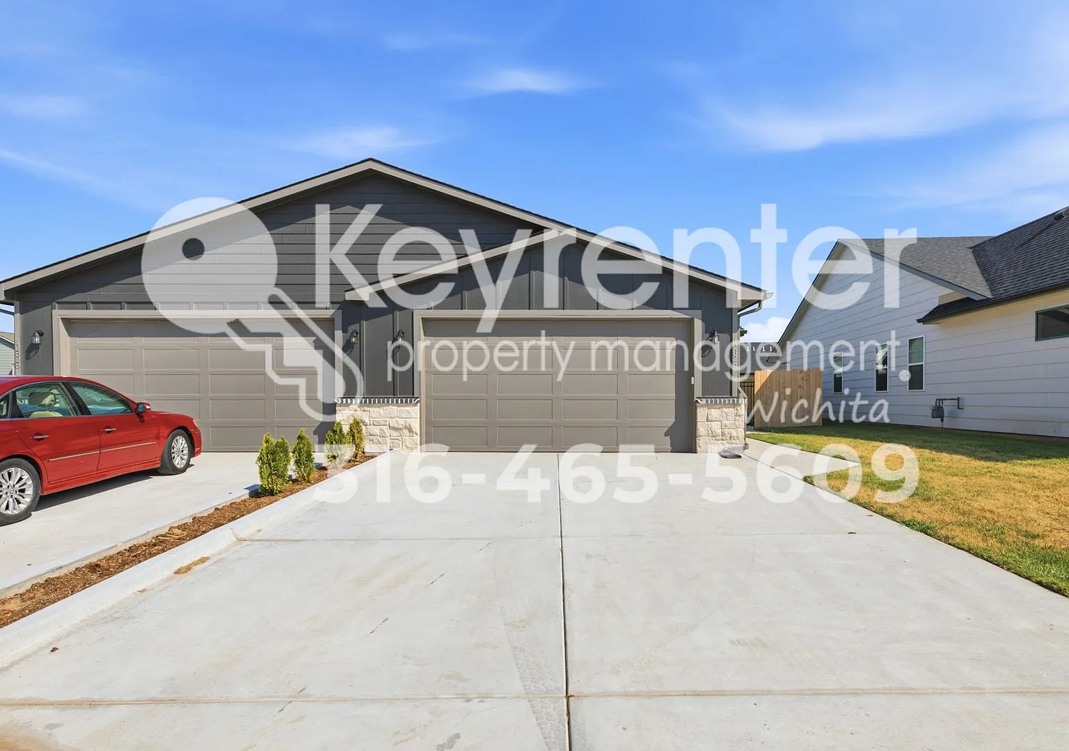 New 3-Bedroom Duplex with 2-Car Garage, Fenced Yard & Lawn Care Included — Photo 1