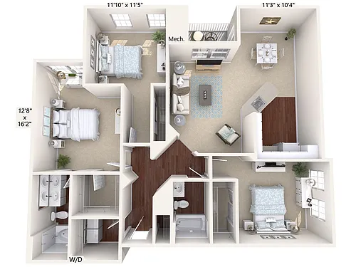 Floor plan C2-Std-Upper