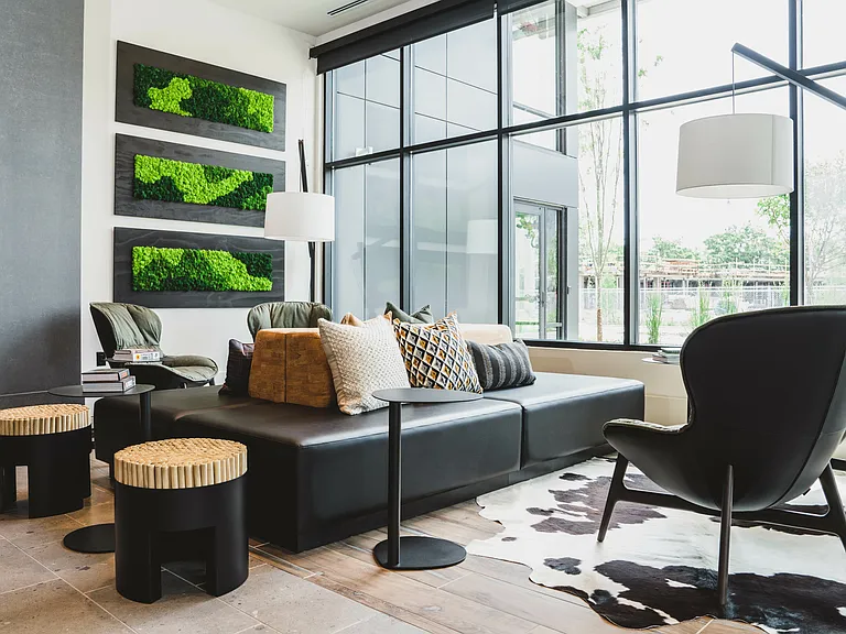 Clubroom with comfortable seating
