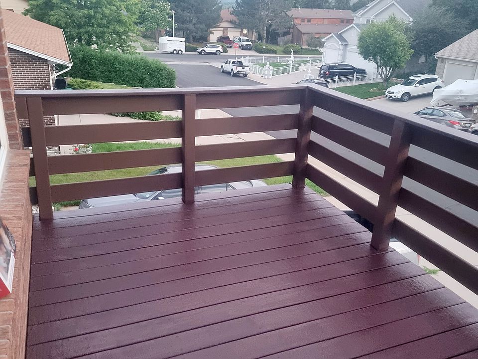 Front deck has a secure gate