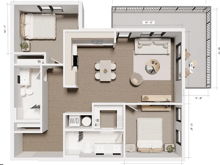 The Grandeur | B3 - Sugarloaf (2 Bedroom 2 Bath) The Grandeur | B3 - Sugarloaf (2 Bedroom 2 Bath)