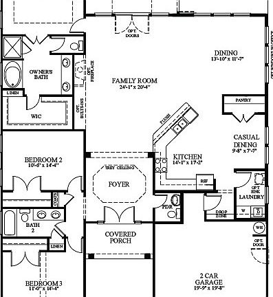 Main level floor plan
