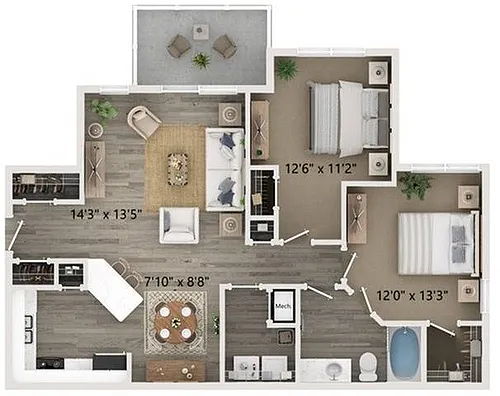 Floor plan B1
