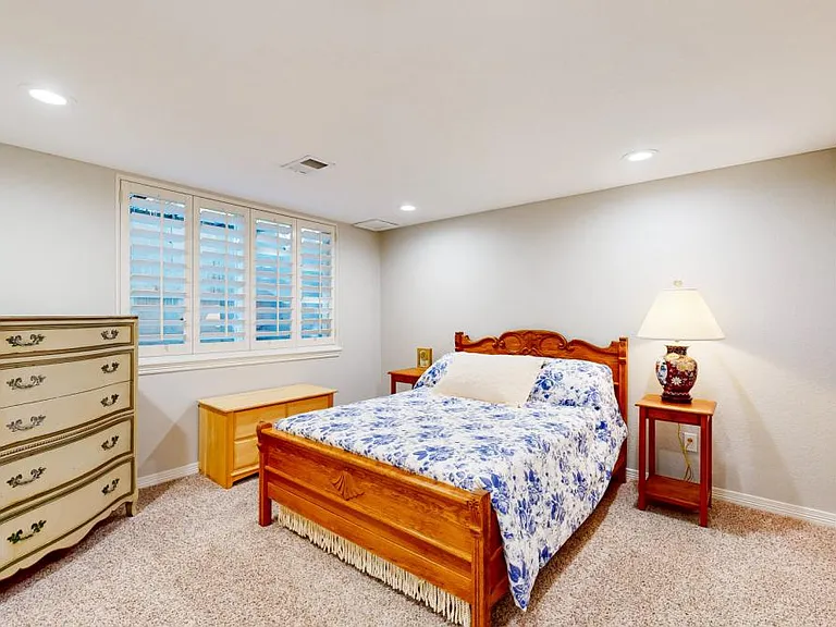 bed room in basement