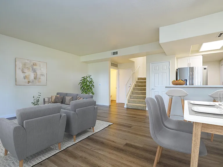Living Room, Dining Room, Kitchen