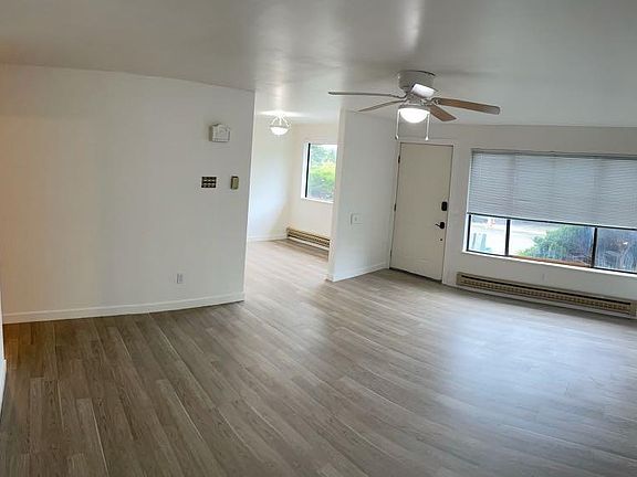 Living room and front door