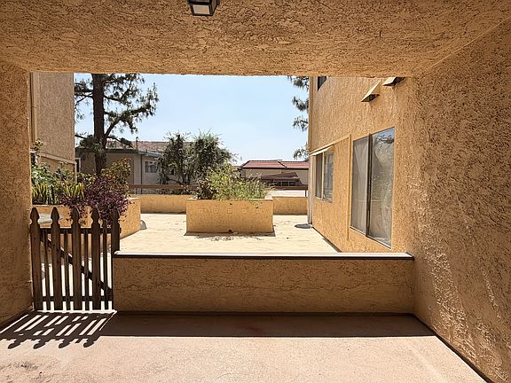 Spacious patio with shared outdoor area