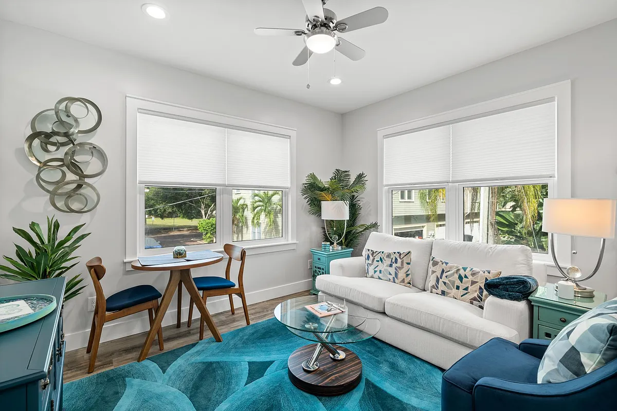 Bright furnished living area - 249 8th Ave N