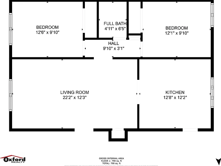 8. 525 Oxford 3 - Floor Plan 8. 525 Oxford 3 - Floor Plan