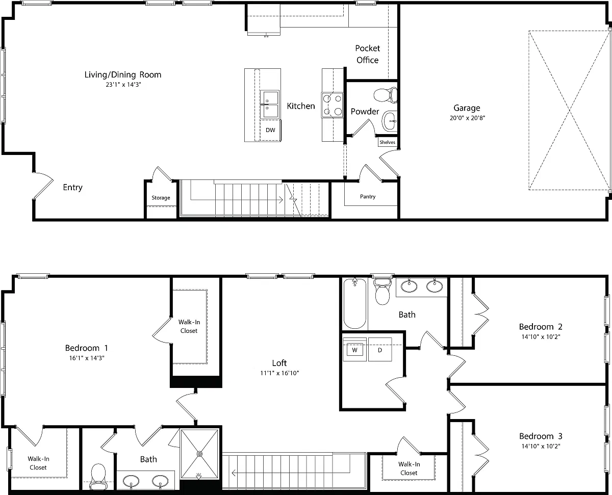 Floor plan Sallie