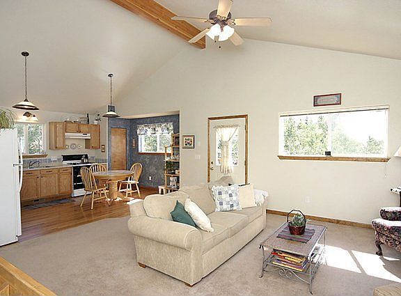 Light and Bright, vaulted living area