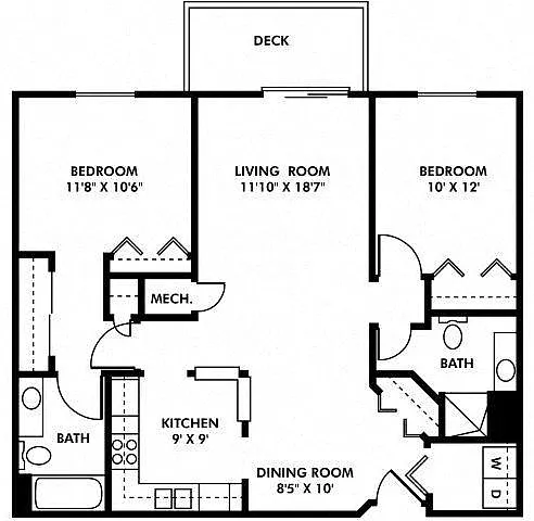 Floor plan 2 Bedroom