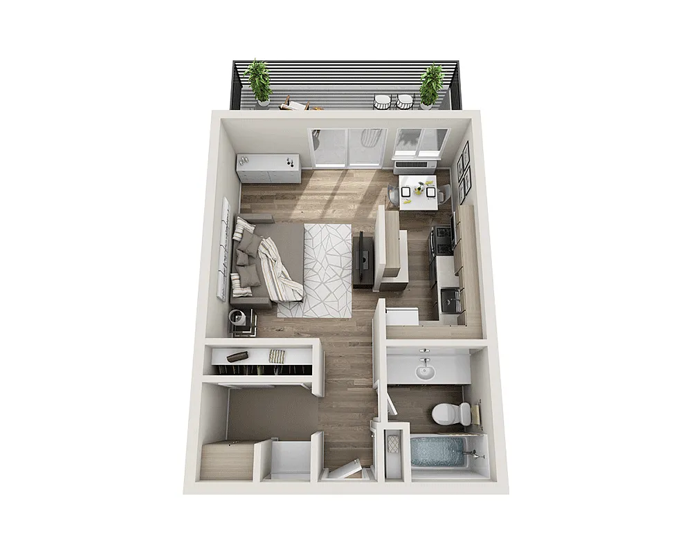 Floor plan Plan E1A