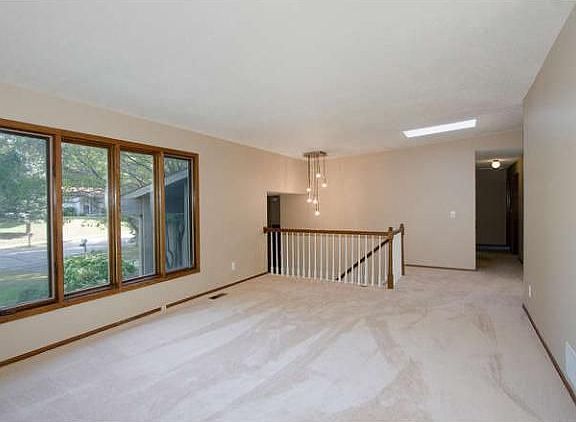 Spacious living room a great space to entertain.