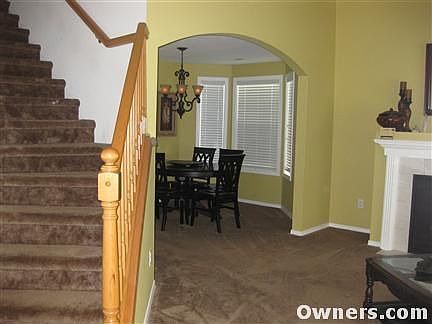 Stairway and living/dining