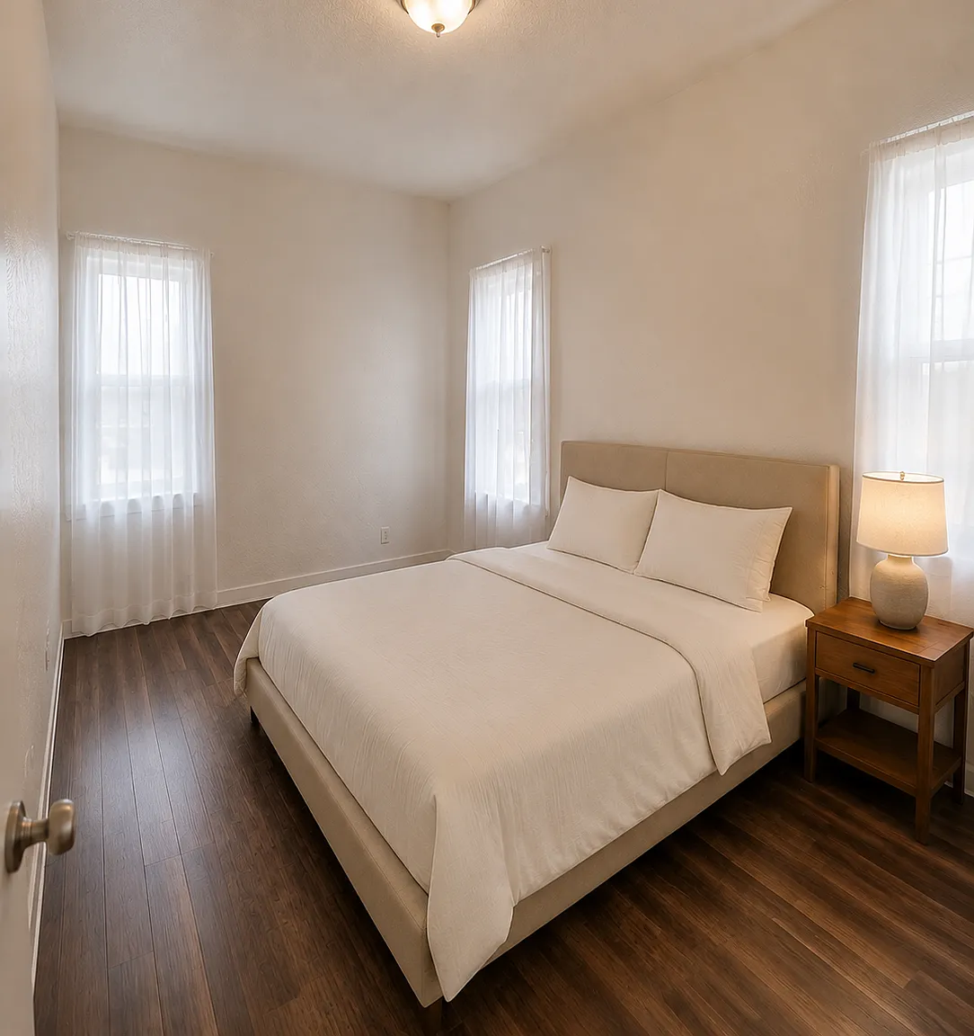 Three Private Rooms with a Central Living Area Built for Flexibility — Photo 4