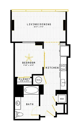 Floor plan Studio-S-15