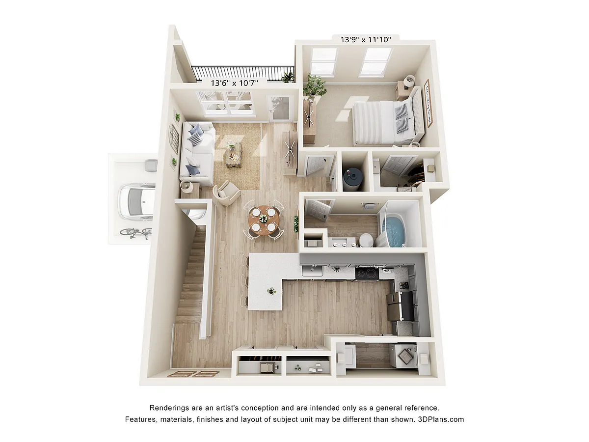 Floor plan BH-A2 (U) w/ Garage