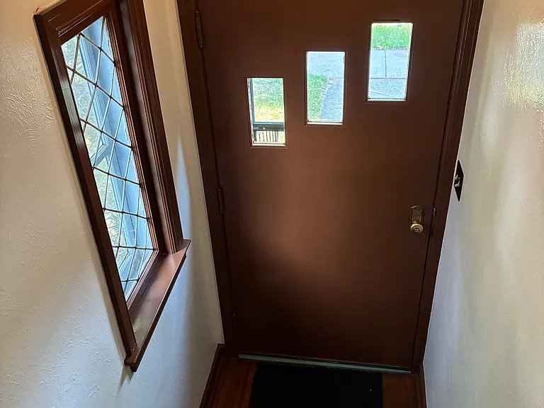Front stairway leading outside