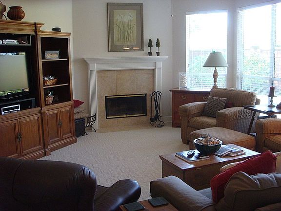 Great Room with wood burning fireplace