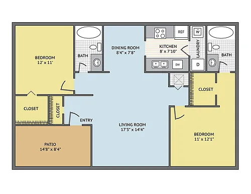 Floor plan Memphis Renovated