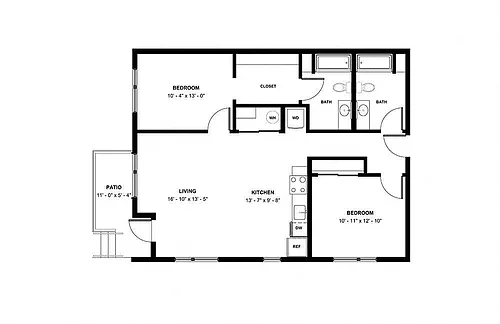 Floor plan 2-2A