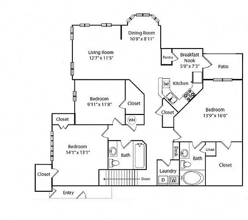 Floor plan 3D Renovation 3