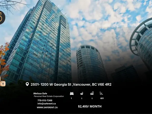 1200 Georgia St W #2501, Vancouver, BC V6E 4R2