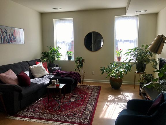 Spacious open concept living room with good light