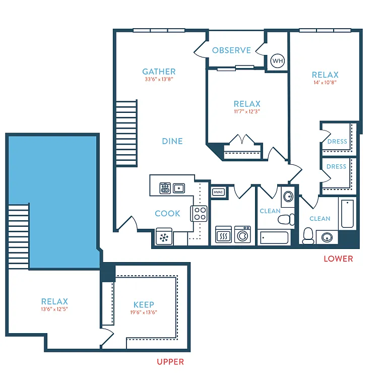Floor plan 1575 Tea House B14 Loft
