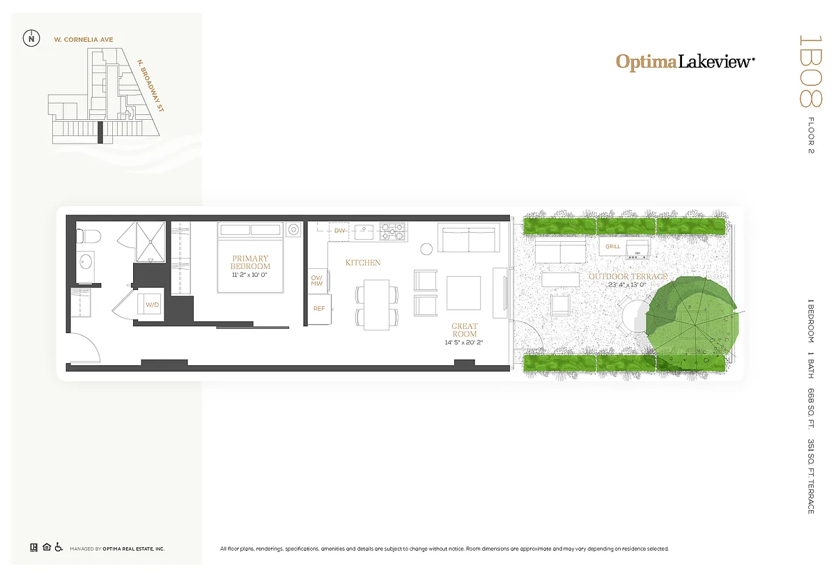 Floor plan 1B08