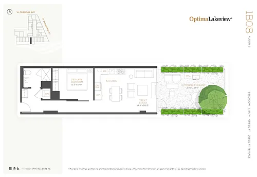 Floor plan 1B08