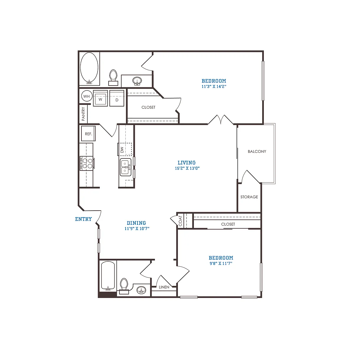 Floor plan B3 Renovated