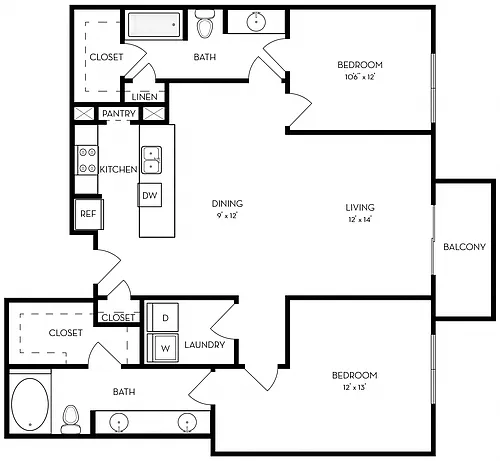 Floor plan B6