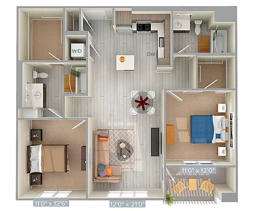 Floor plan B4-1088