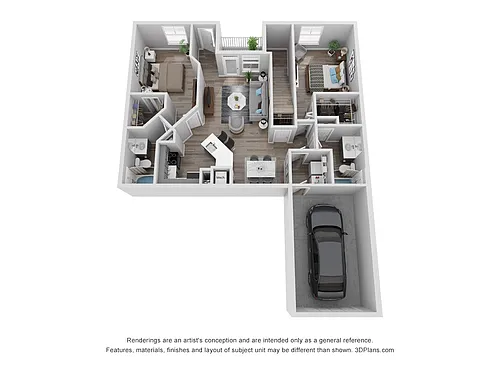 Floor plan B3 - Attached Garage